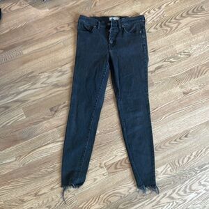 Black Distressed Women's Jeans